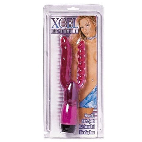 Dupli vaginalno-analni vibrator | X-Cel