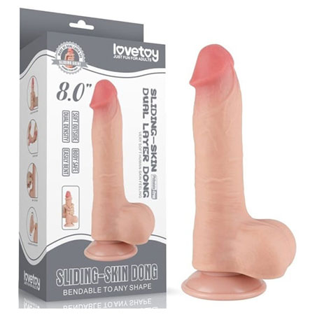 Realistični dildo | Sliding Skin 20 cm
