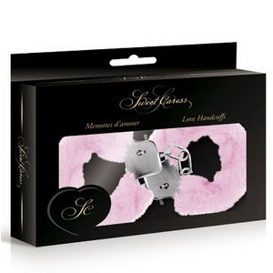 Metalne lisice sa krznom | Sweet Caress Pink