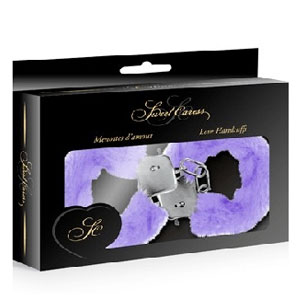 Metalne lisice sa krznom | Sweet Caress Lila