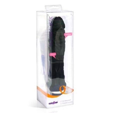 Silikonski vibrator | Classic Black XL